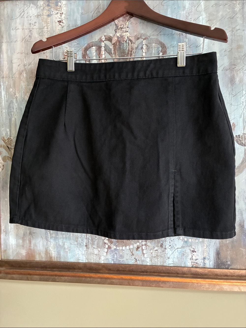 Lioness Black Cotton-Blend Skirt Size XL